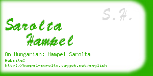 sarolta hampel business card
